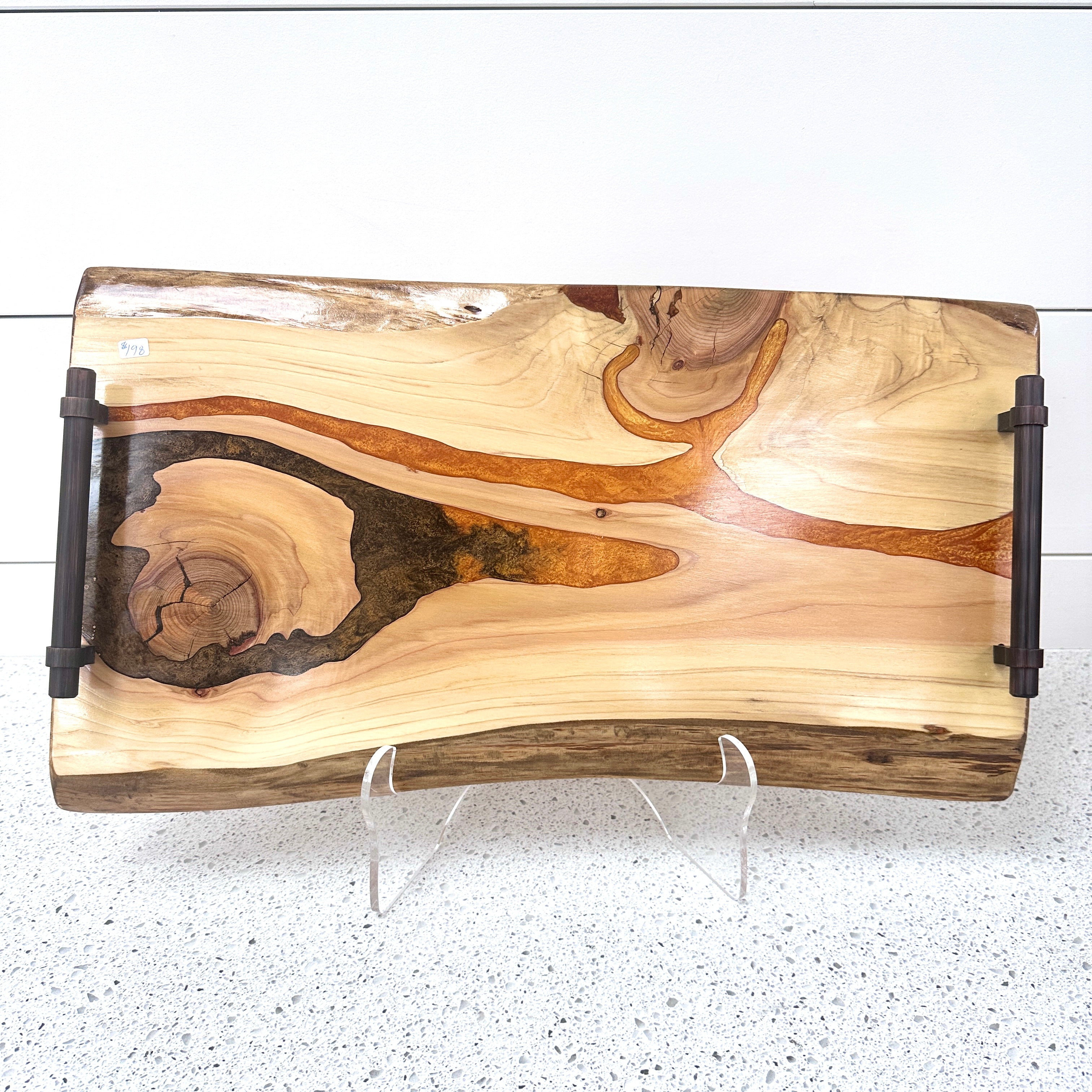 Custom Made Resin Charcuterie Board | Serving Tray 23"/12"