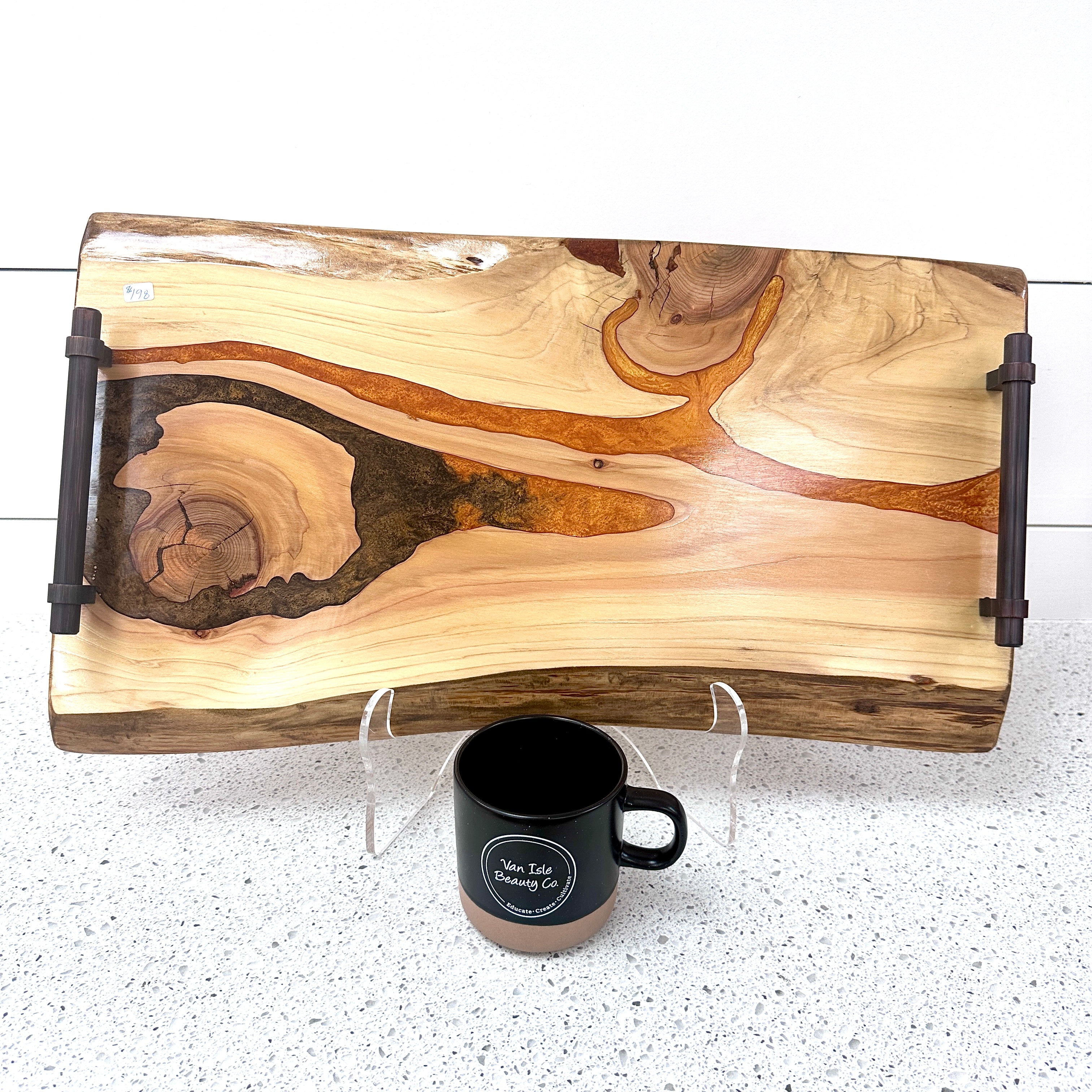 Custom Made Resin Charcuterie Board | Serving Tray 23"/12"