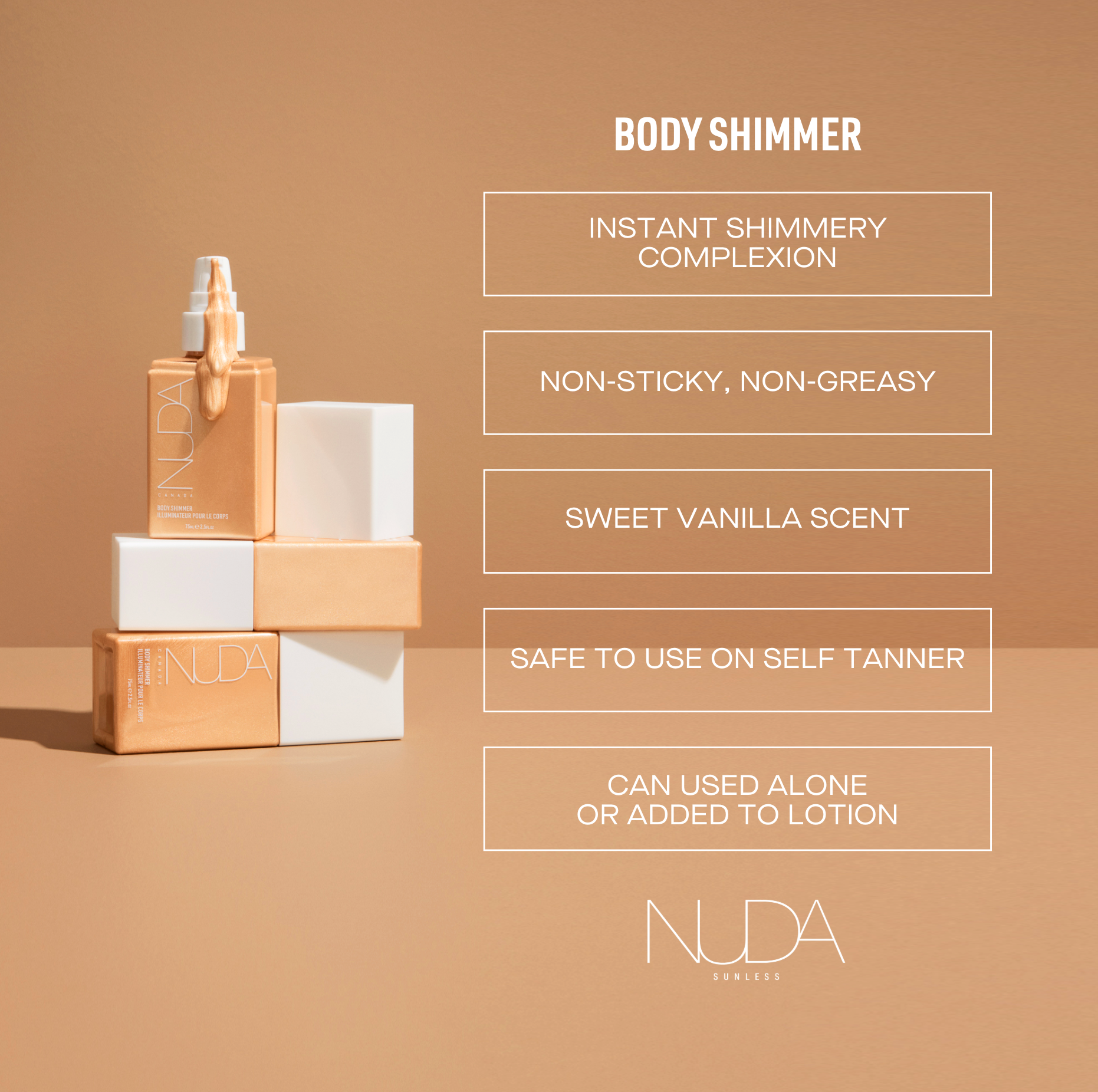 NUDA GLOWSHIMMER | Body Illuminator