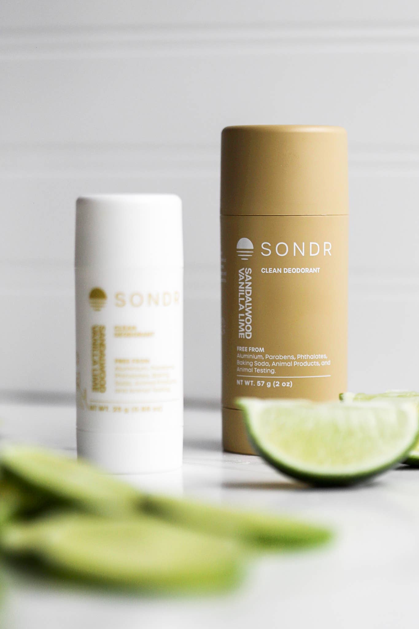 SONDR Sandalwood Vanilla Lime Natural Deodorant | Aluminum-Free Deodorant