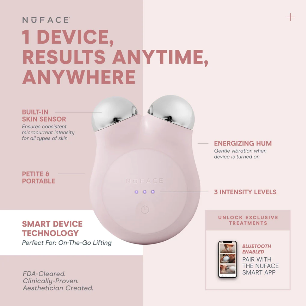 NuFace® MINI + Petite Facial Toning Starter Kit | Sandy Rose