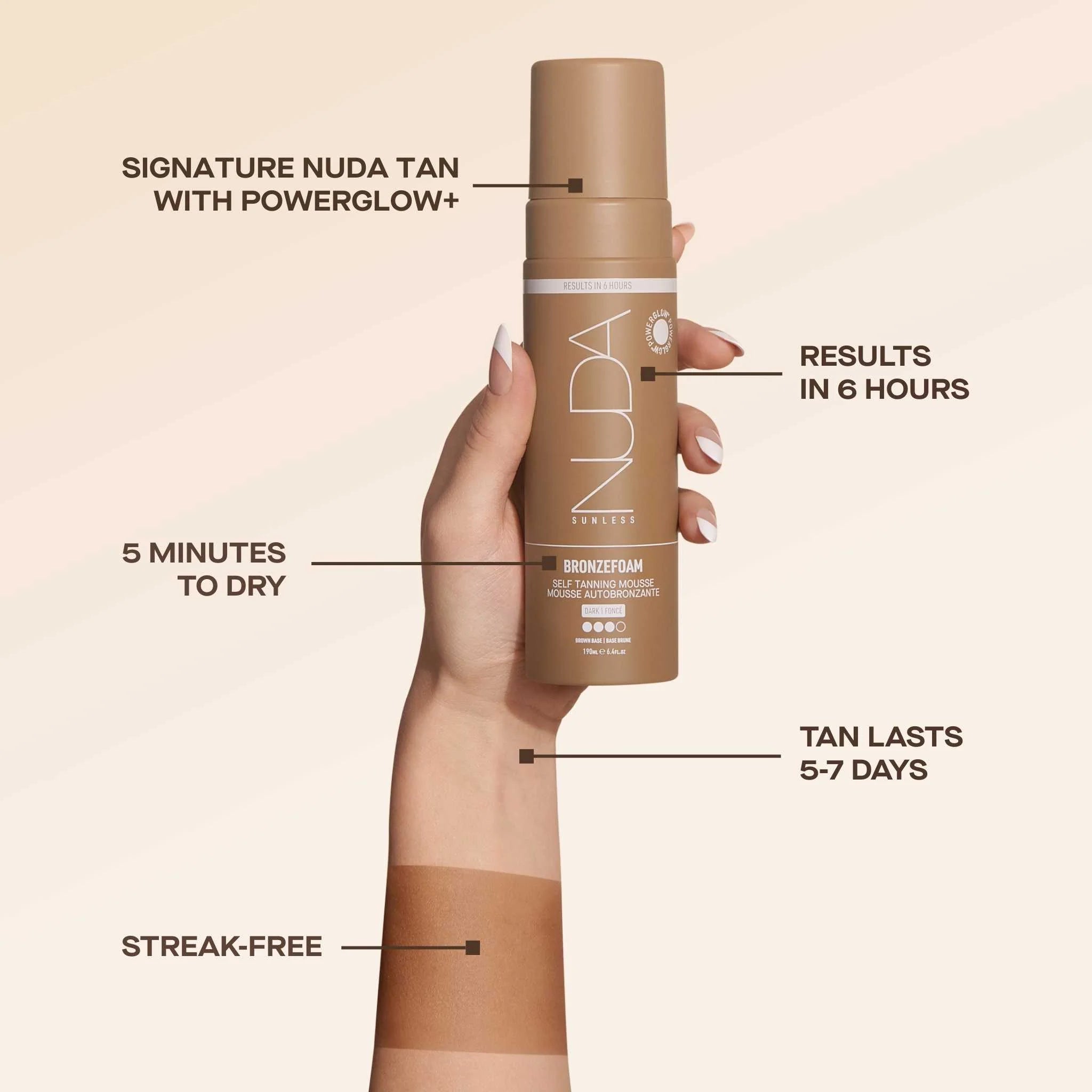 NUDA BRONZEFOAM - Self Tanning Mousse | MEDIUM