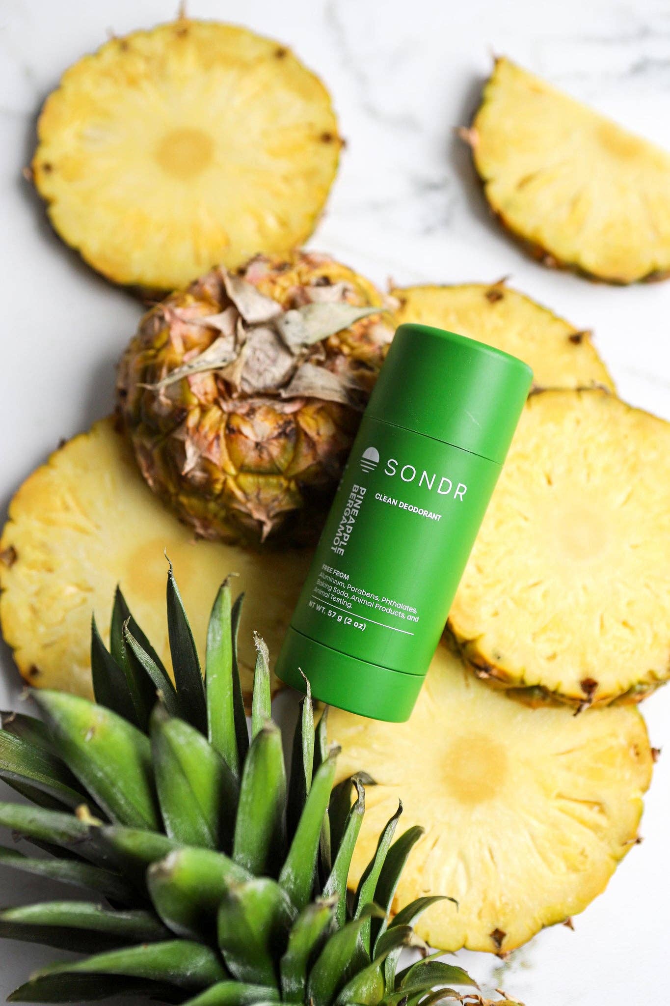 SONDR Pineapple Bergamot natural deodorant stick