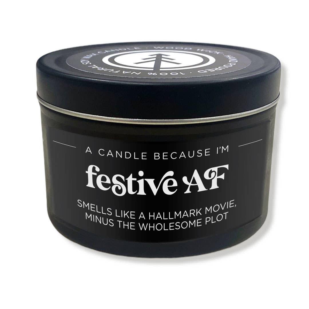 Pinetree Innovations Canada - Festive AF | Wood Wick Candle