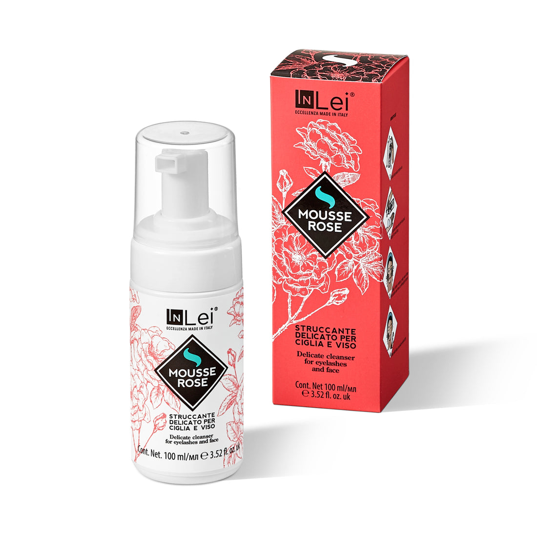 InLei® Rose Foam Mousse | Lash &amp; Face Wash