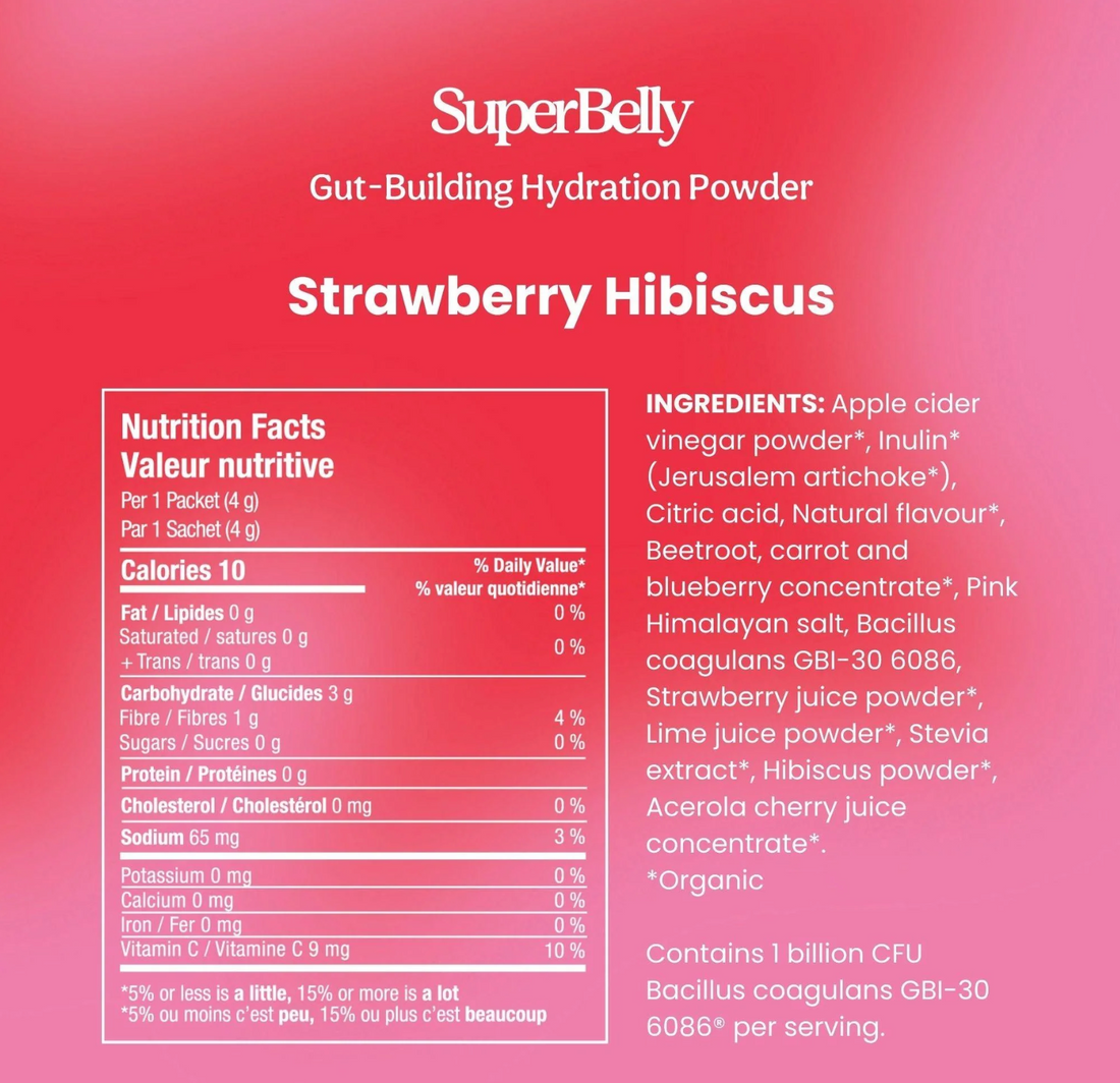 SuperBelly Strawberry Hibiscus | 15 PCS
