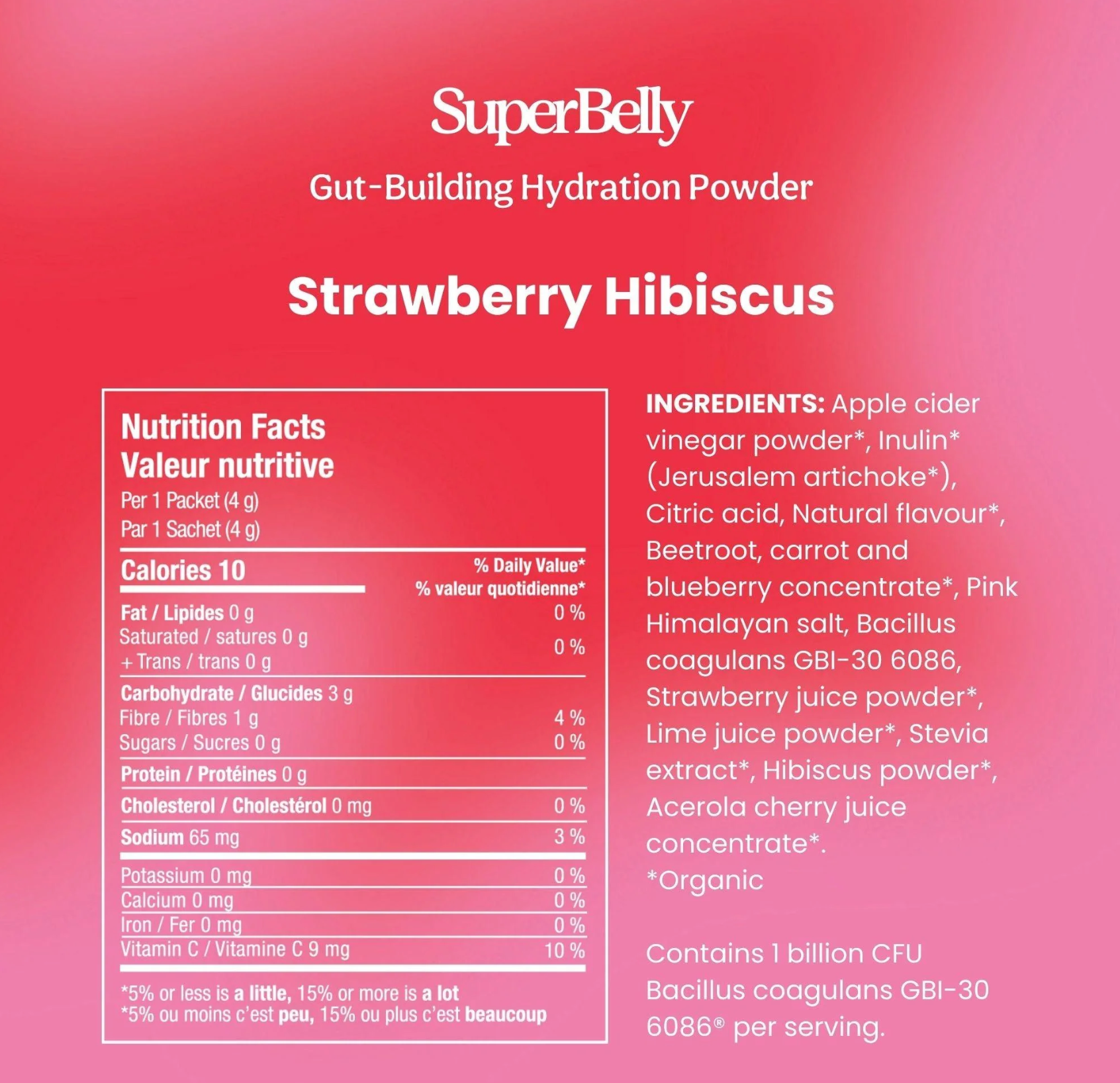 SuperBelly Strawberry Hibiscus | 15 PCS