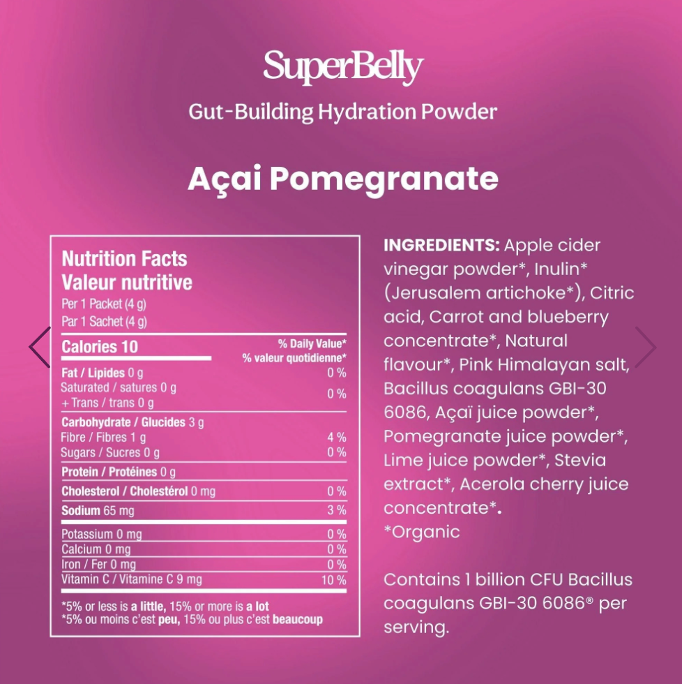 SuperBelly Acai Pomegranate | 15 PCS