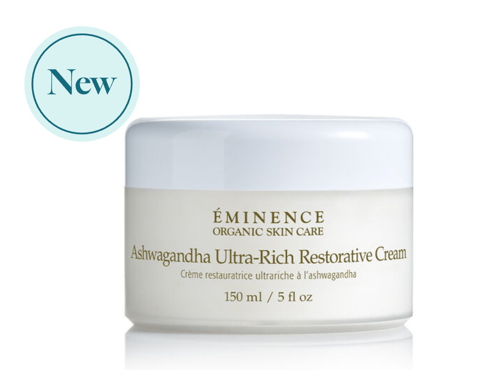 Calming hydrating cream with adaptogenic ashwagandha and mushrooms