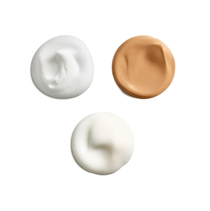 Complete acne skincare routine with cleansing foam masque and hydrator