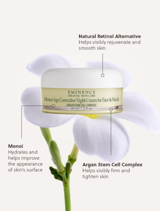 Monoi age corrective night cream for face and neck