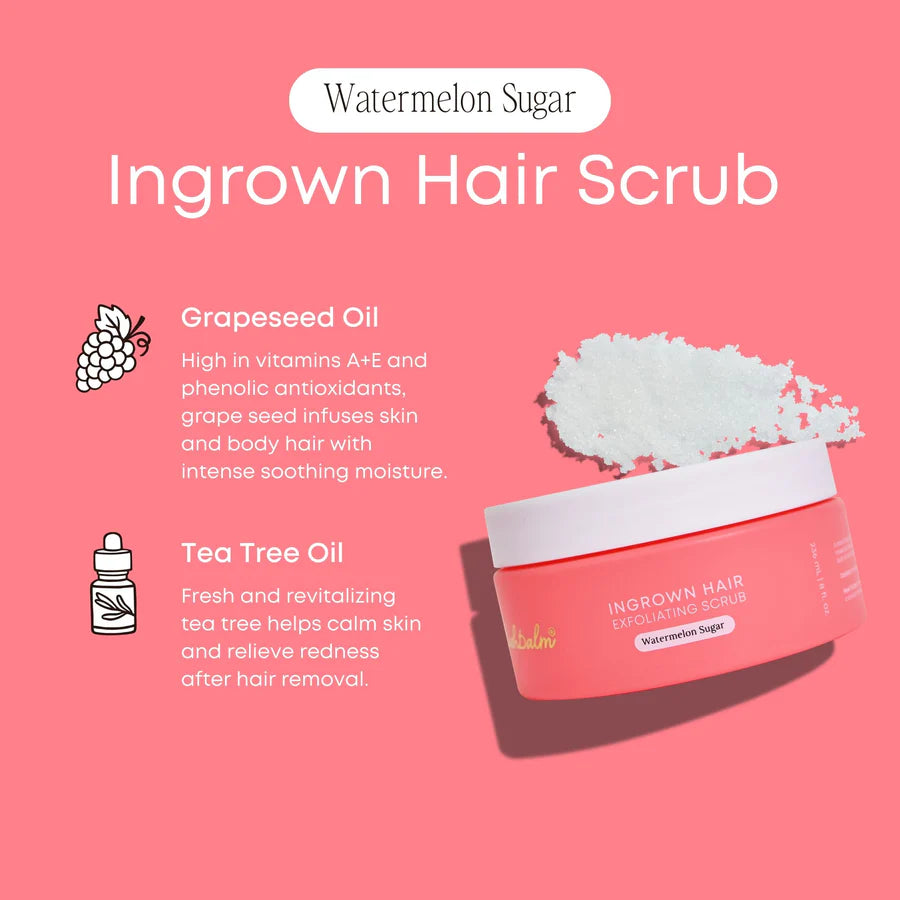 Watermelon Sugar Ingrown Hair Scrub – Exfoliate &amp; Hydrate