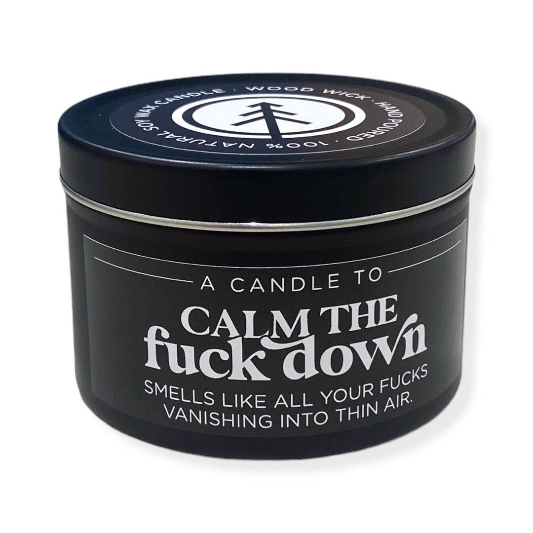 Pinetree Innovations Canada - Calm The Fuck Down | Wood Wick Candle