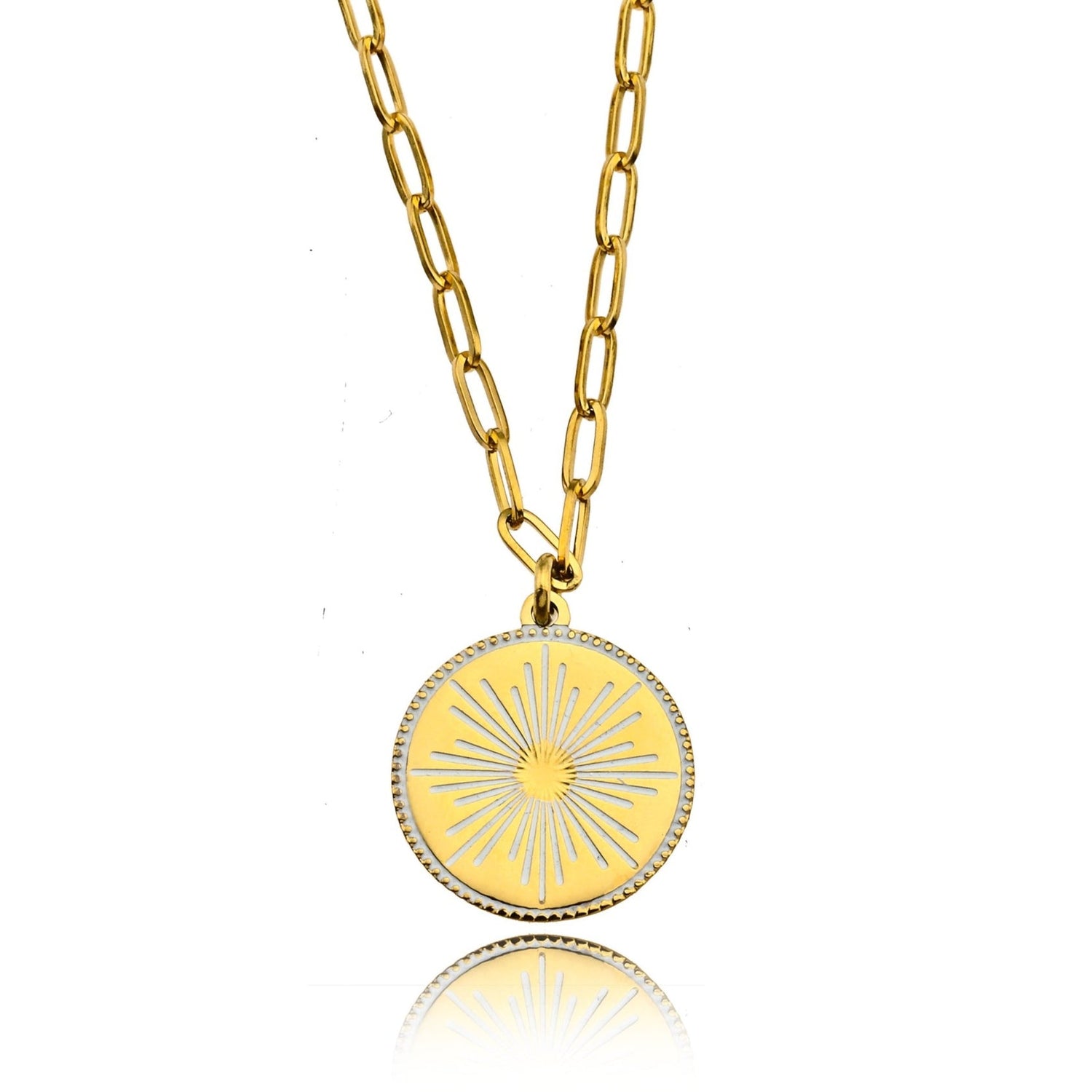 Hackney Nine LUNA &quot;Star Burst&quot; Enamel Pendant Necklace