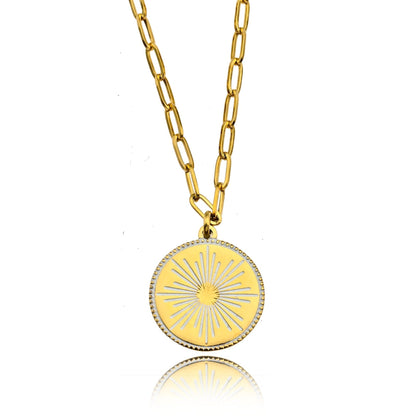 Hackney Nine LUNA &quot;Star Burst&quot; Enamel Pendant Necklace