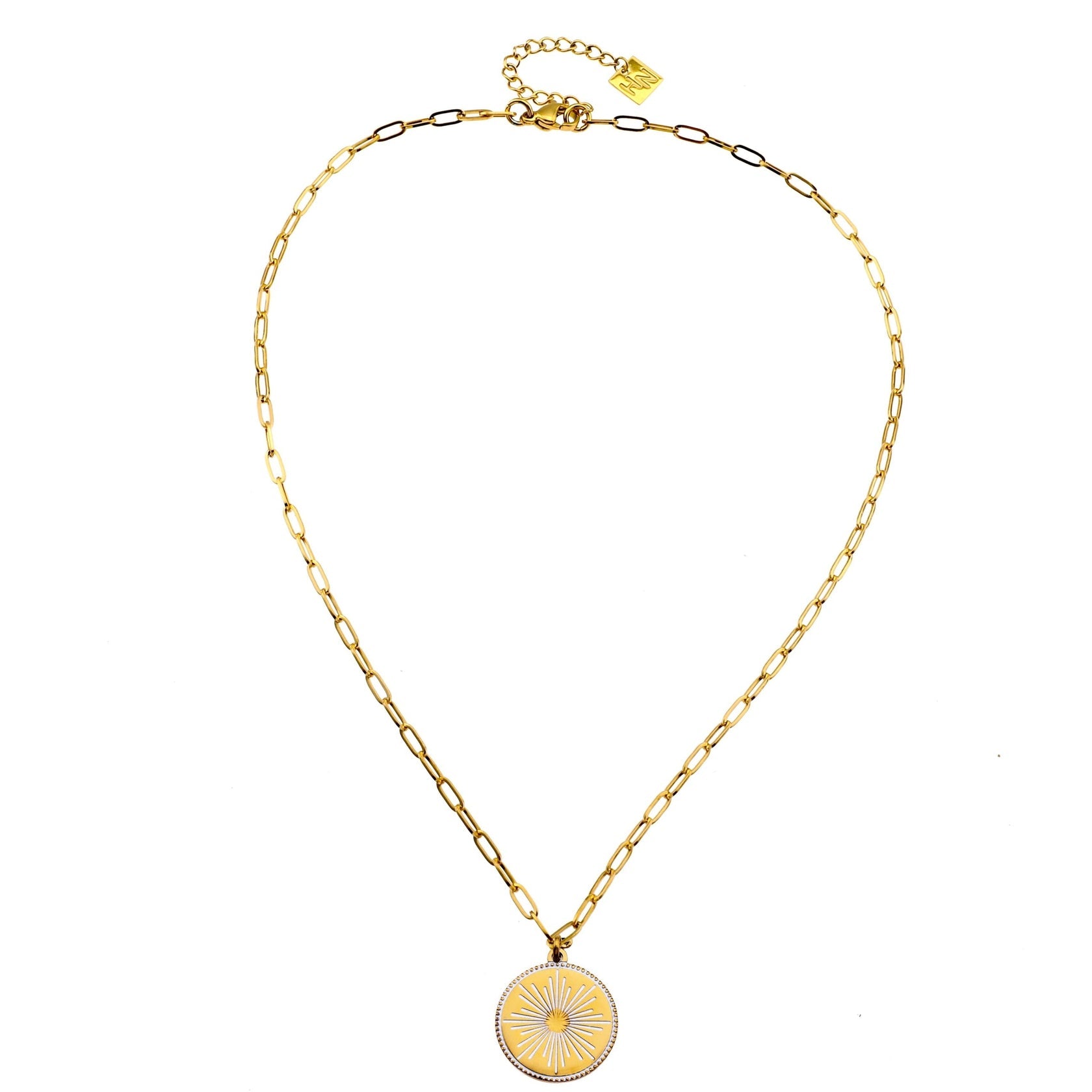 Hackney Nine LUNA &quot;Star Burst&quot; Enamel Pendant Necklace